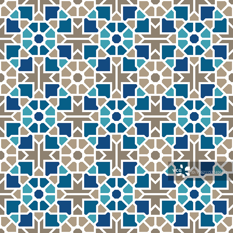 马赛克之美揭示伊斯兰美学图片素材