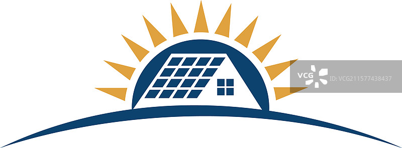 太阳能标志 能源图标 太阳能电池板设计模板图片素材
