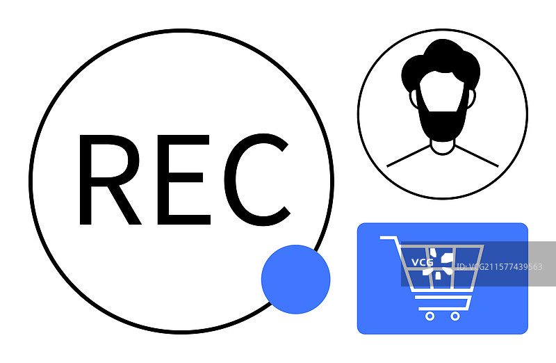 个性化推荐概念与个人资料图片素材