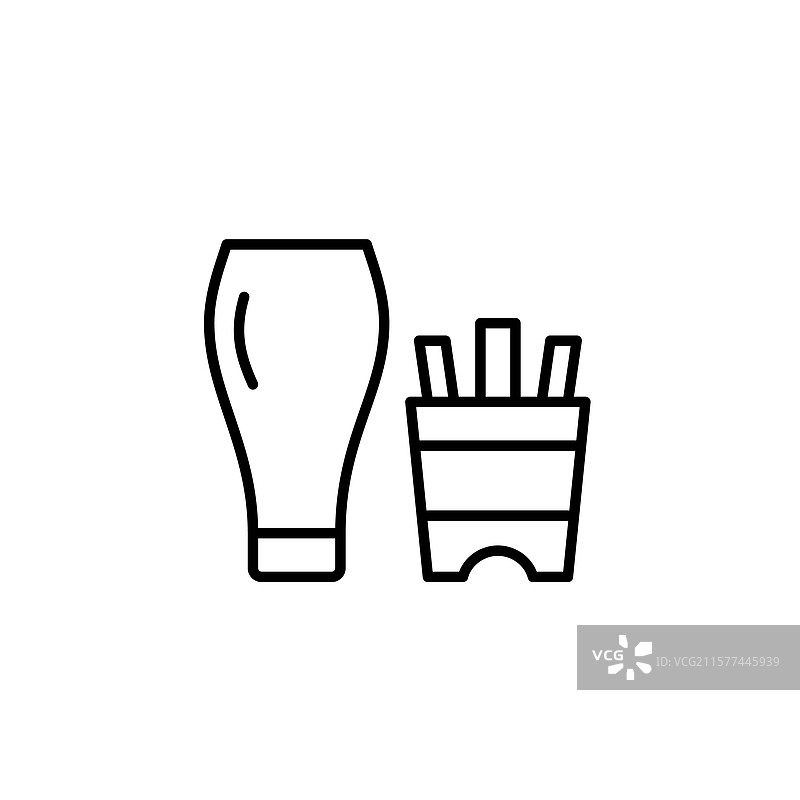 草稿拉格啤酒杯和法式炸薯条酒吧图片素材