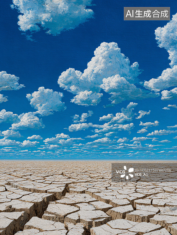 【AI数字艺术】干涸的土地图片素材