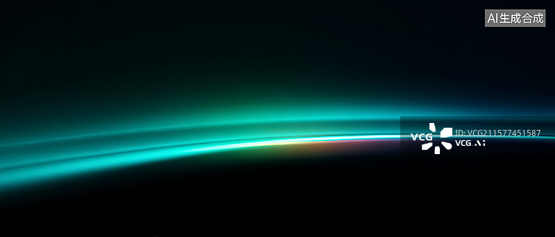 【AI数字艺术】地球大气层的色彩渐变图片素材