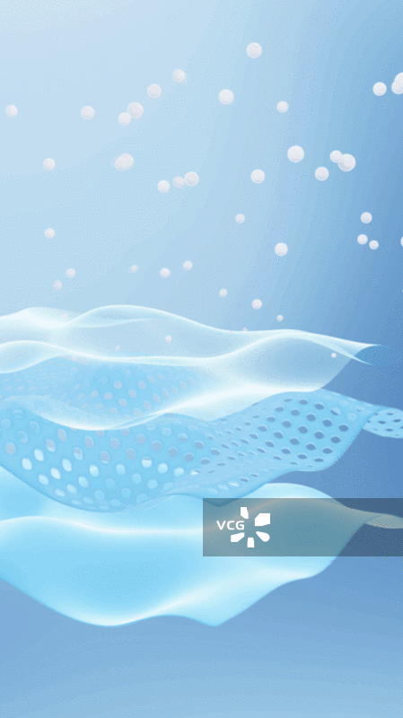 抽象创意通风透气的床垫被子等广告背景动画图片素材