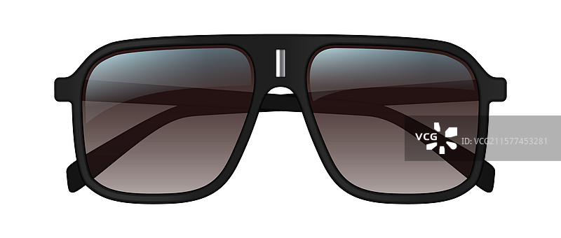 时尚的黑色渐变镜片太阳镜图片素材