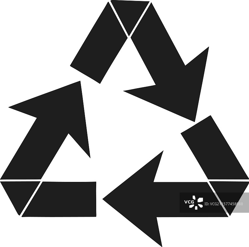 黑色回收标志环保图片素材