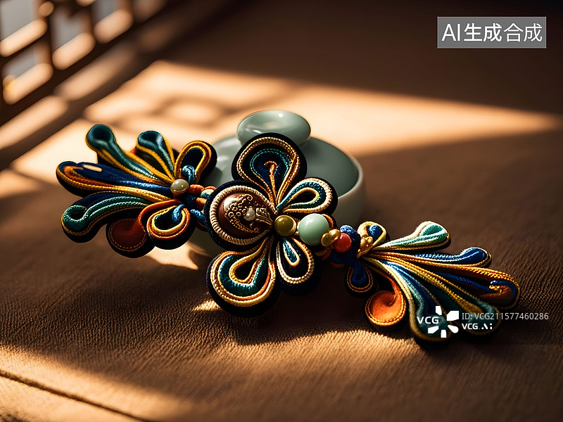 【AI数字艺术】精美的盘扣图片素材