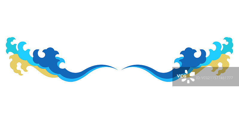 抽象的东方水元素飞溅图片素材