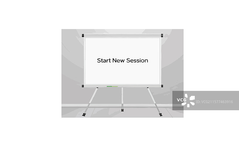 在木地板上的白板供马克笔使用图片素材