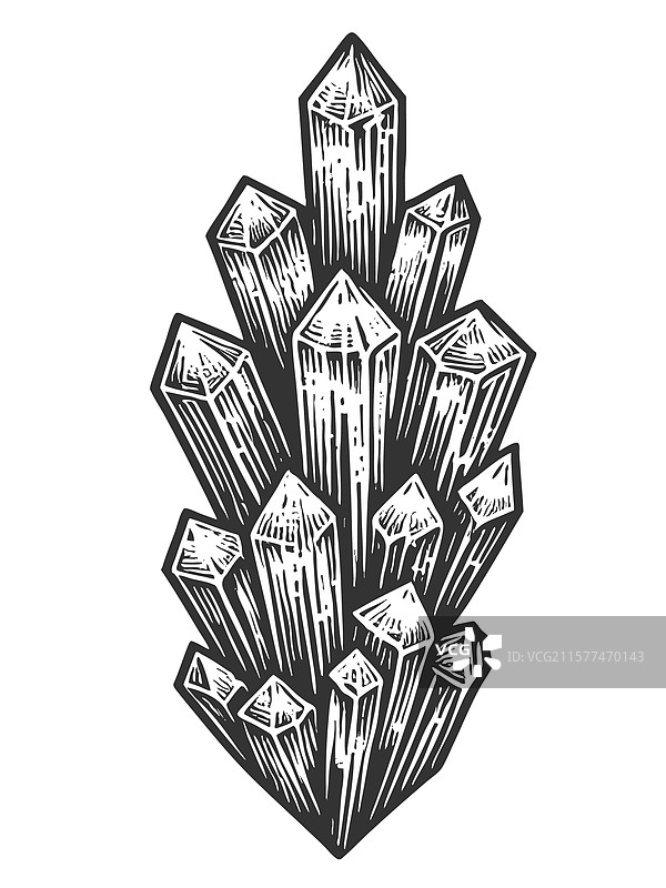 水晶簇图片素材