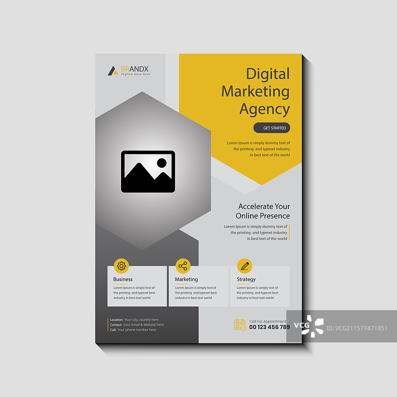 数字营销传单设计图片素材