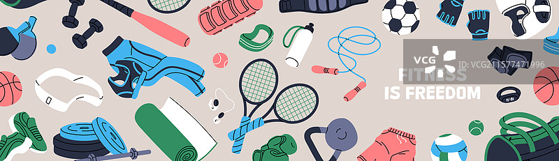 健身用品广告横幅设计图片素材