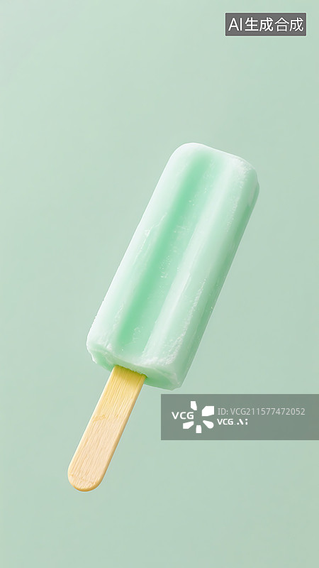 【AI数字艺术】薄荷冰淇淋图片素材