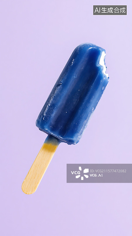 【AI数字艺术】蓝莓冰淇淋图片素材