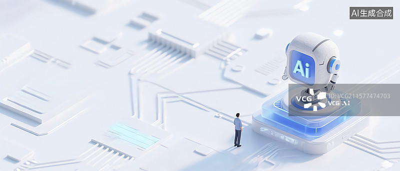 【AI数字艺术】人工智能AI机器人科技图标图片素材