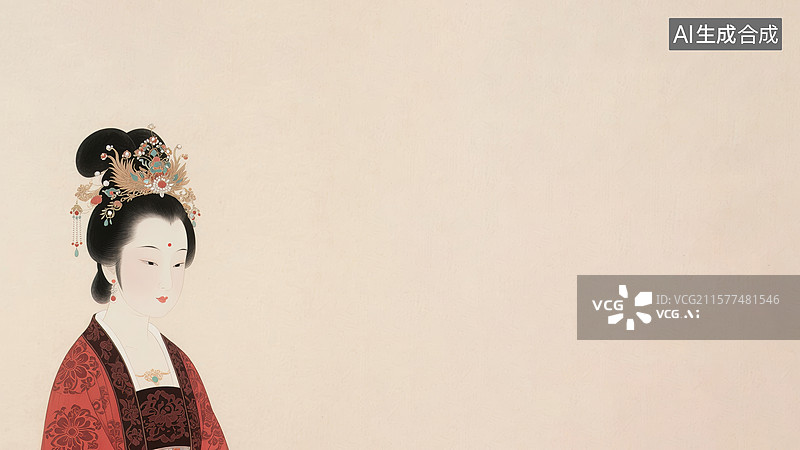 【AI数字艺术】水墨画左下图片素材