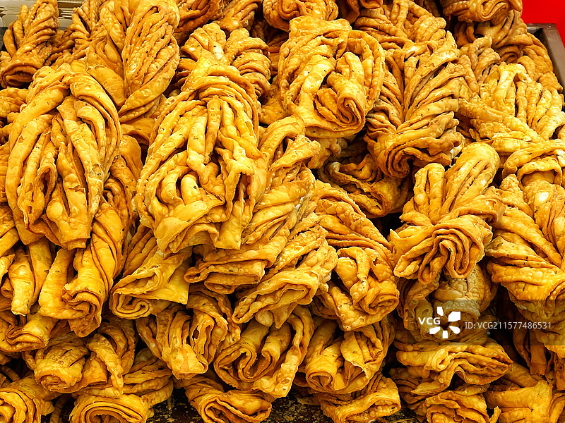 炸馓子图片素材