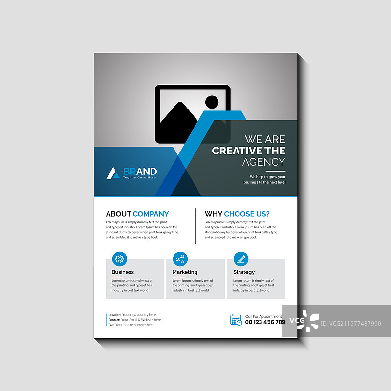 数字营销宣传单设计图片素材