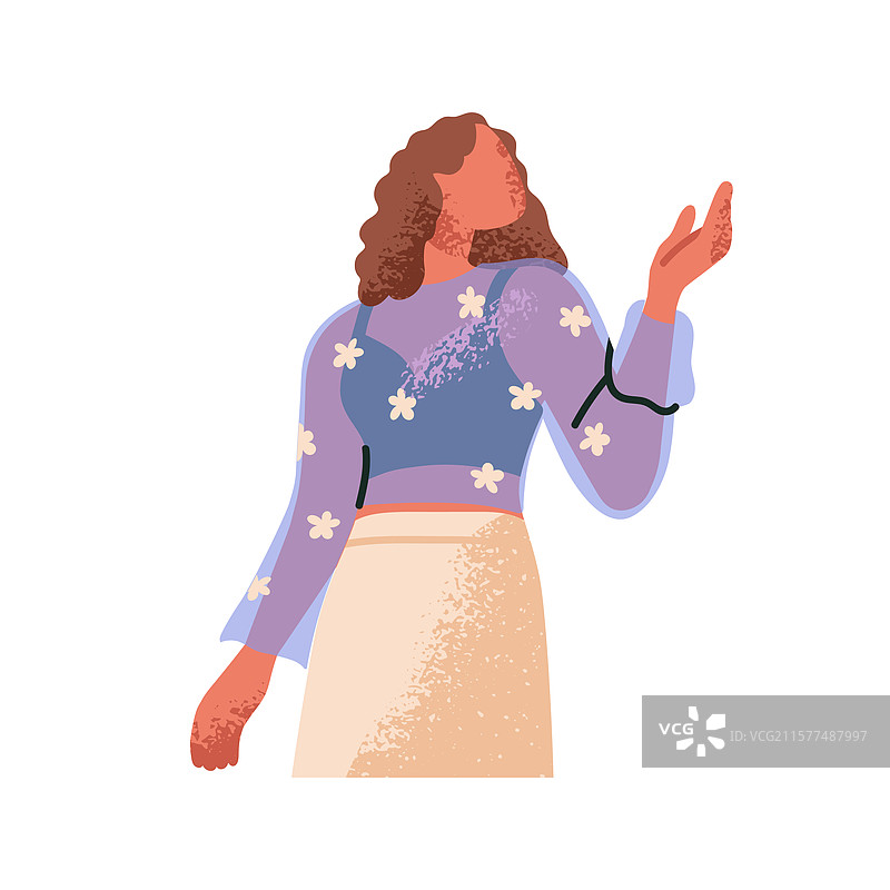 春季服装的年轻女性女孩图片素材