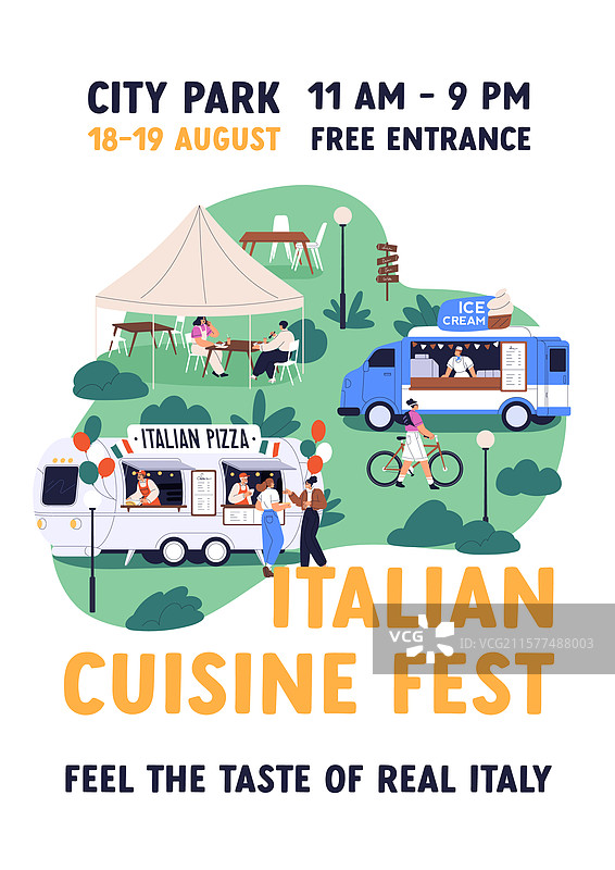 意大利美食节广告海报街头美食图片素材
