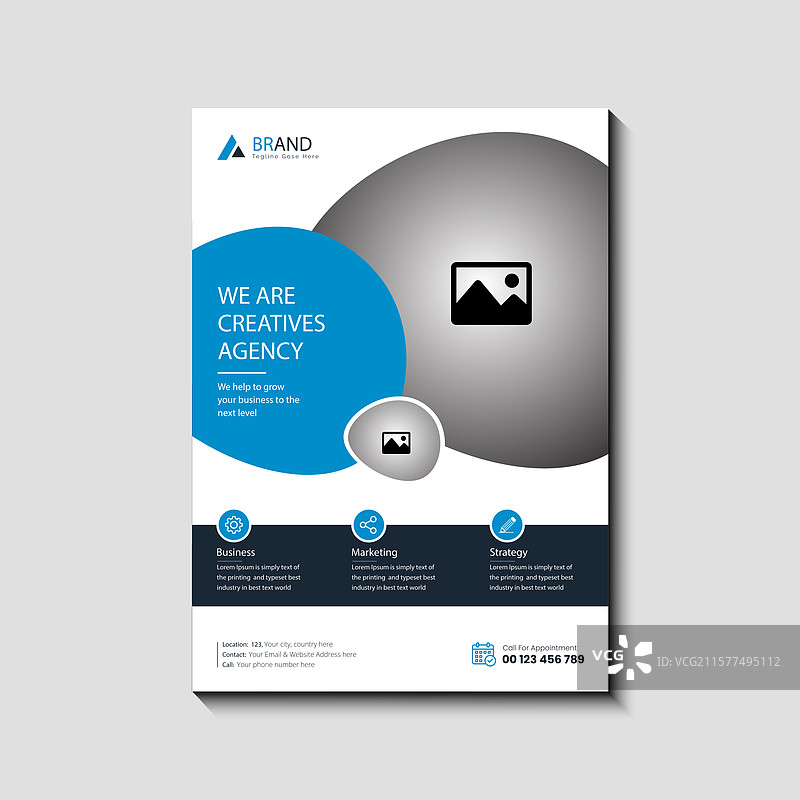 数字营销宣传单设计图片素材