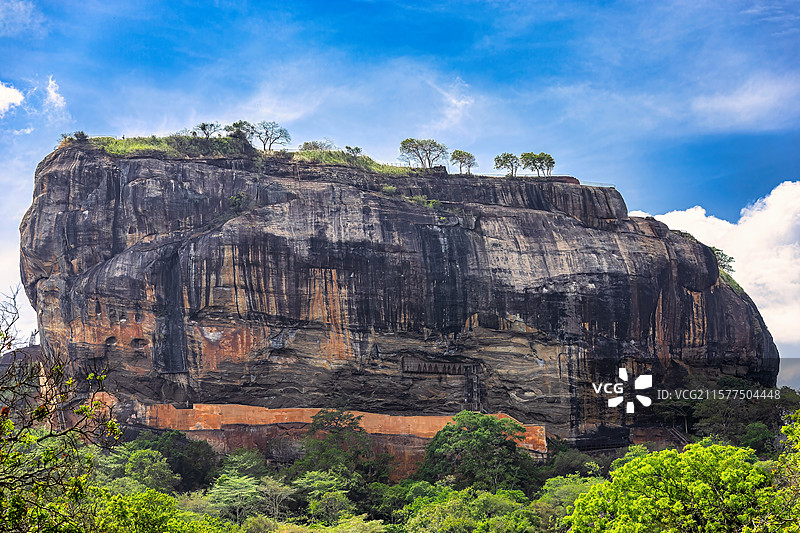 斯里兰卡狮子岩的壮丽景色（夏天）图片素材
