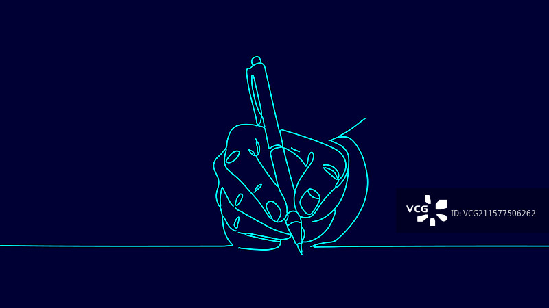 手写笔在纸上签署商业文件图片素材