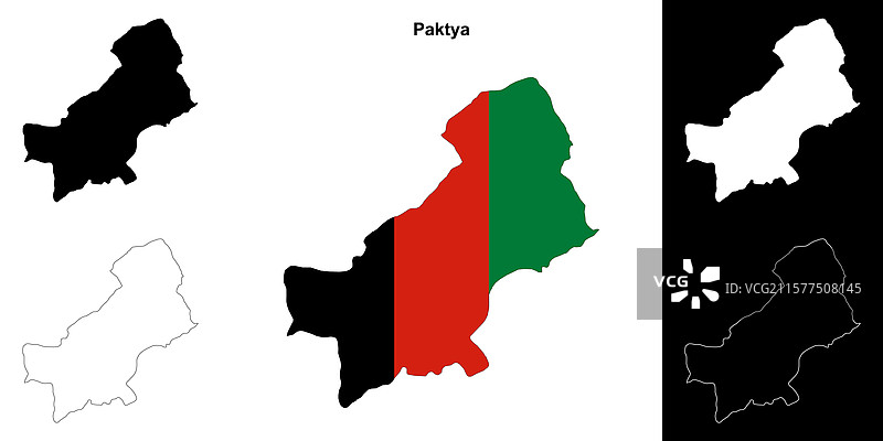 帕克提亚轮廓地图图片素材