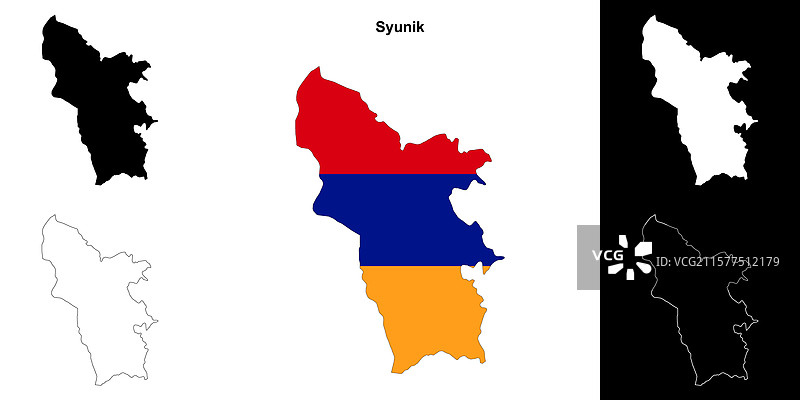 苏尼克轮廓地图图片素材