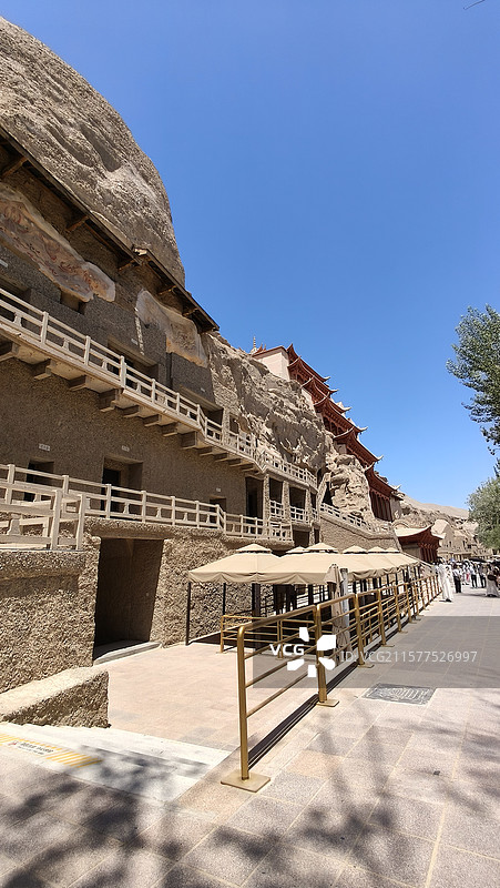 甘肃敦煌莫高窟图片素材