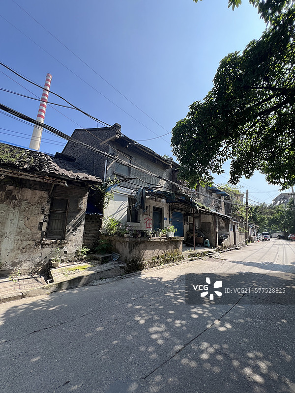 重庆被征用即将拆迁的老房子图片素材