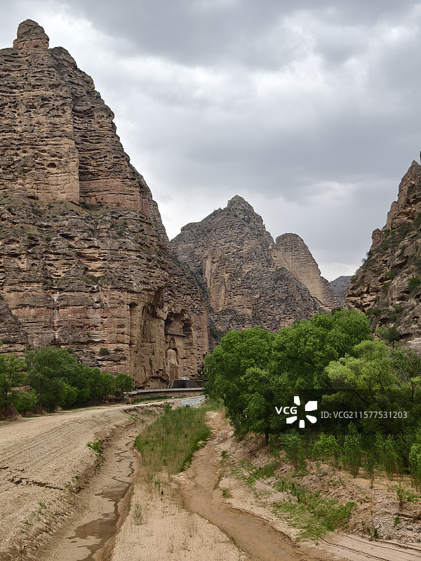 甘肃临夏炳灵寺石窟（世界文化遗产）图片素材