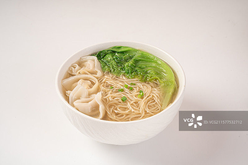 碗里的云吞面图片素材