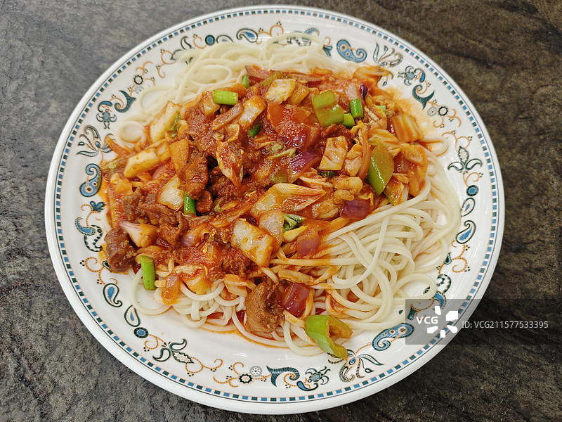 美食-新疆拌面-拉条子图片素材
