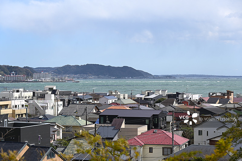 日本镰仓长谷寺的春天图片素材