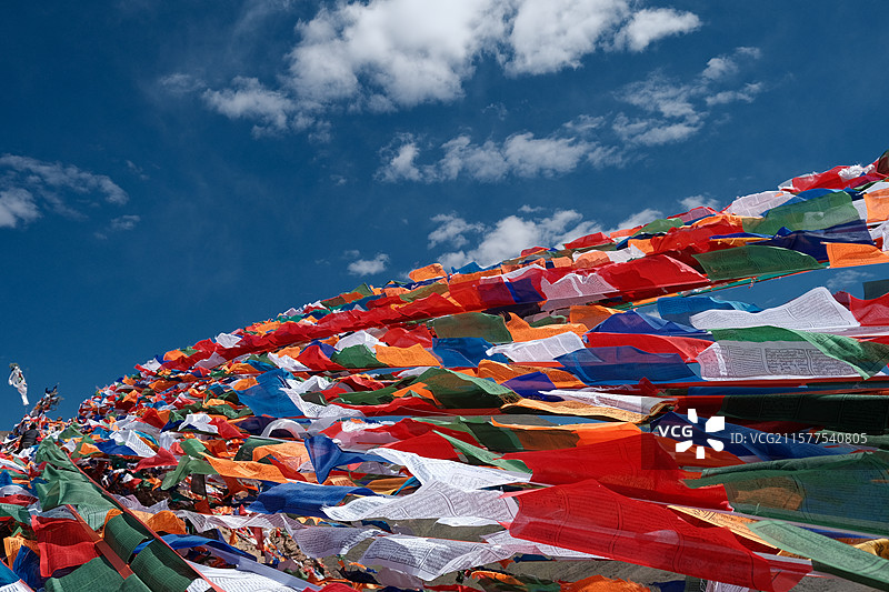 风动经幡图片素材