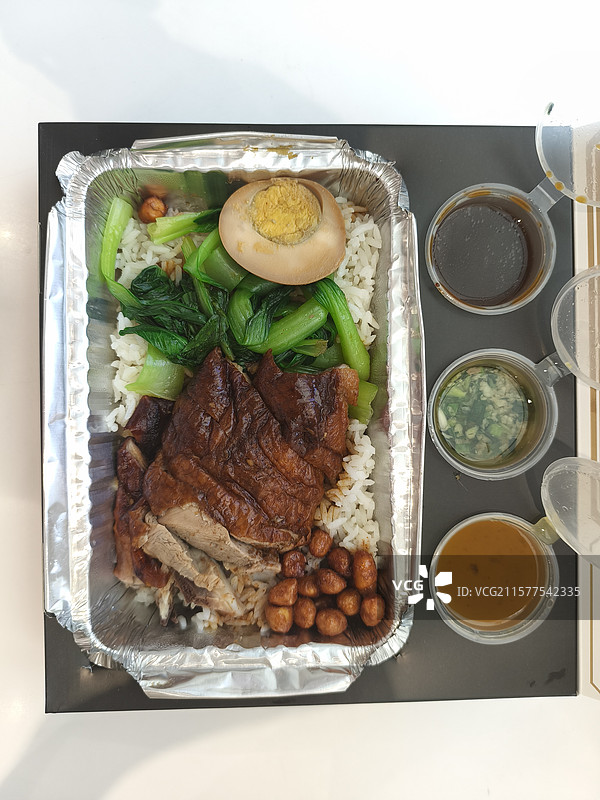港式烧鸭饭图片素材