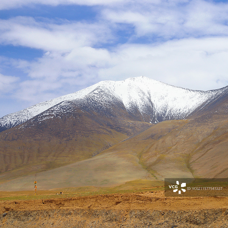 青海格尔木市昆仑山玉虚峰图片素材