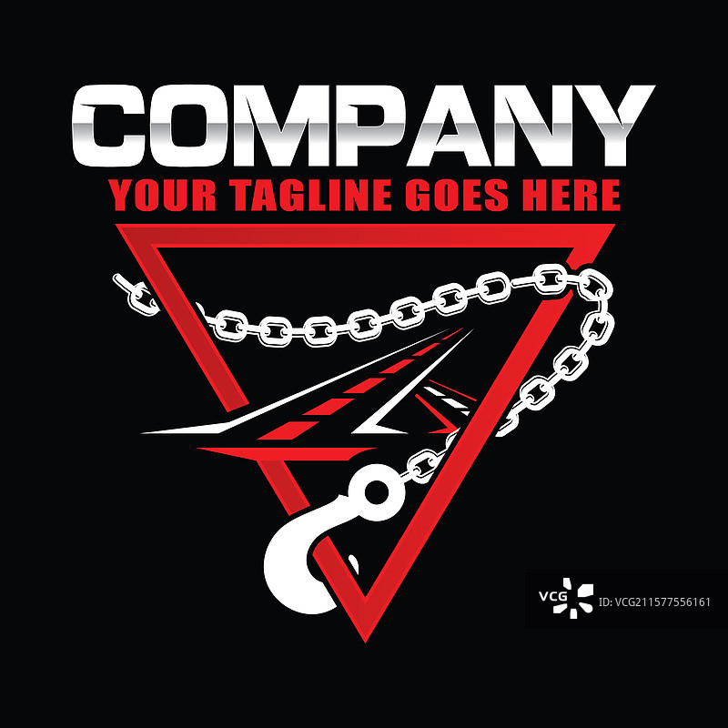 拖车和维修标志设计模板 拖车汽车图片素材