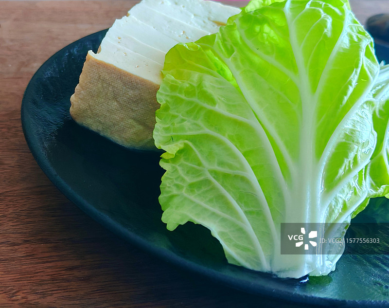 食材：白菜豆腐图片素材