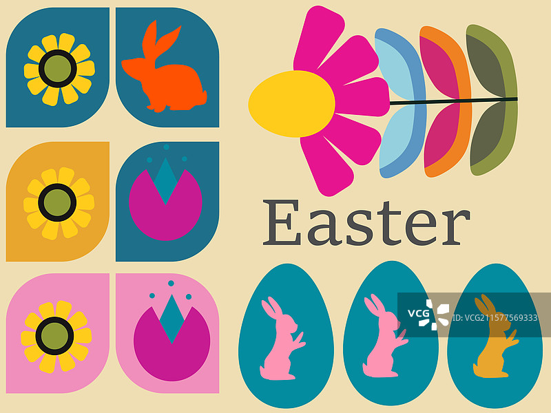 复活节贺卡海报图片素材