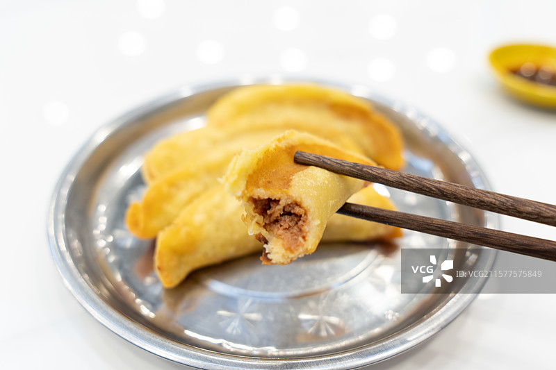 南京牛肉锅贴图片素材