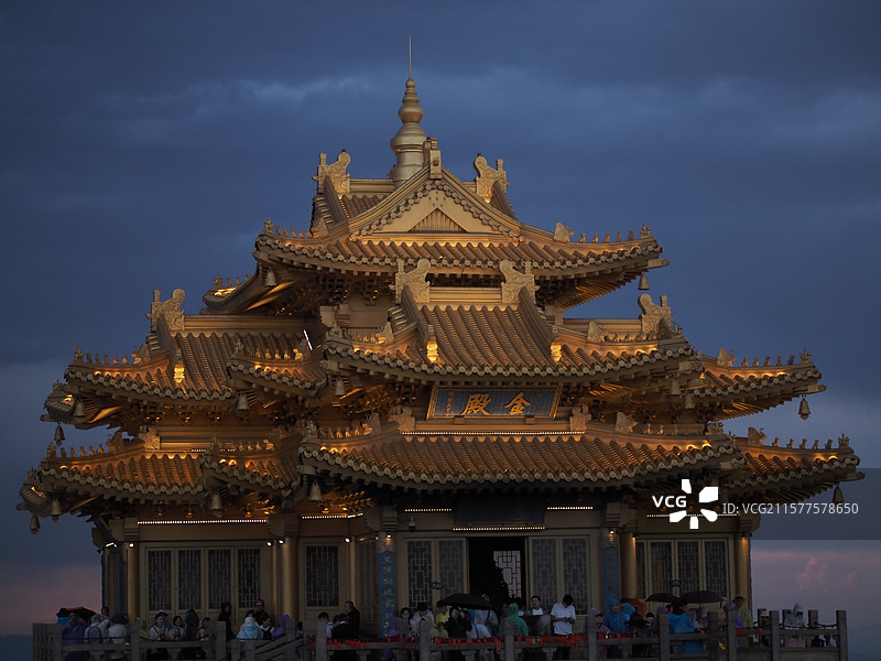 老君山金殿夜景图片素材