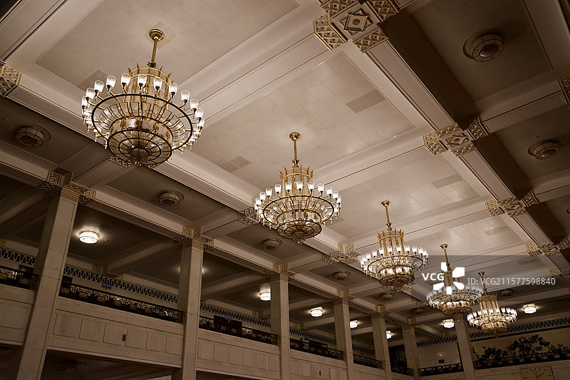 人民大会堂吊灯图片素材