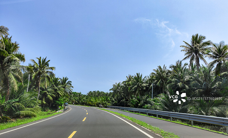 海南环岛旅游公路图片素材