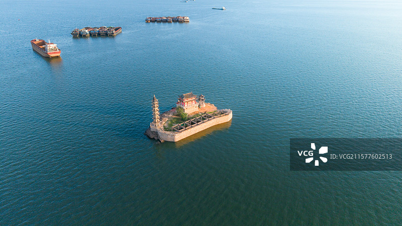 江西九江庐山落星墩图片素材