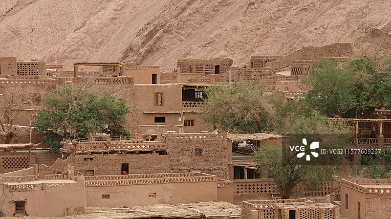 吐鲁番吐峪沟麻扎村图片素材
