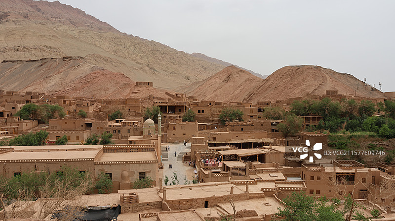 吐鲁番吐峪沟麻扎村图片素材