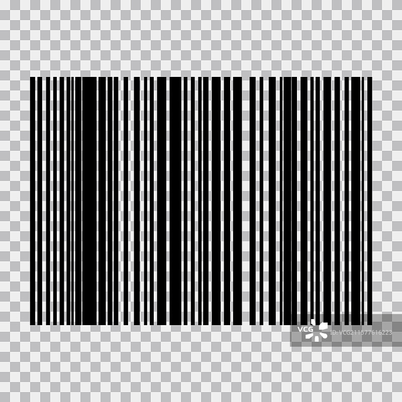 白色背景上的条形码，代码条纹图片素材