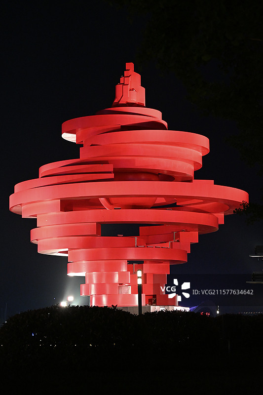 青岛五四广场五月的风图片素材