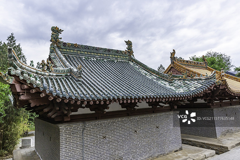 陕西丹凤县棣花古镇二郎庙--陕西省现存的唯一金代建筑“二郎庙”图片素材